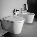 Подвесной унитаз Kartell by LAUFEN Rimless с крышкой SoftClose, белый матовый