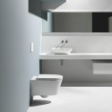 Hanging toilet Kartell by LAUFEN Rimless with SoftClose lid, white-matt