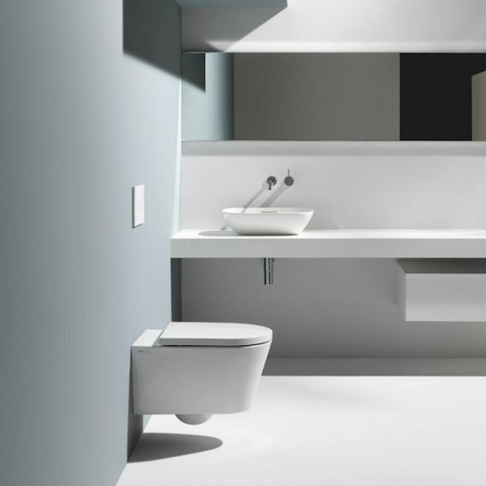 Подвесной унитаз Kartell by LAUFEN Rimless с крышкой SoftClose, белый матовый