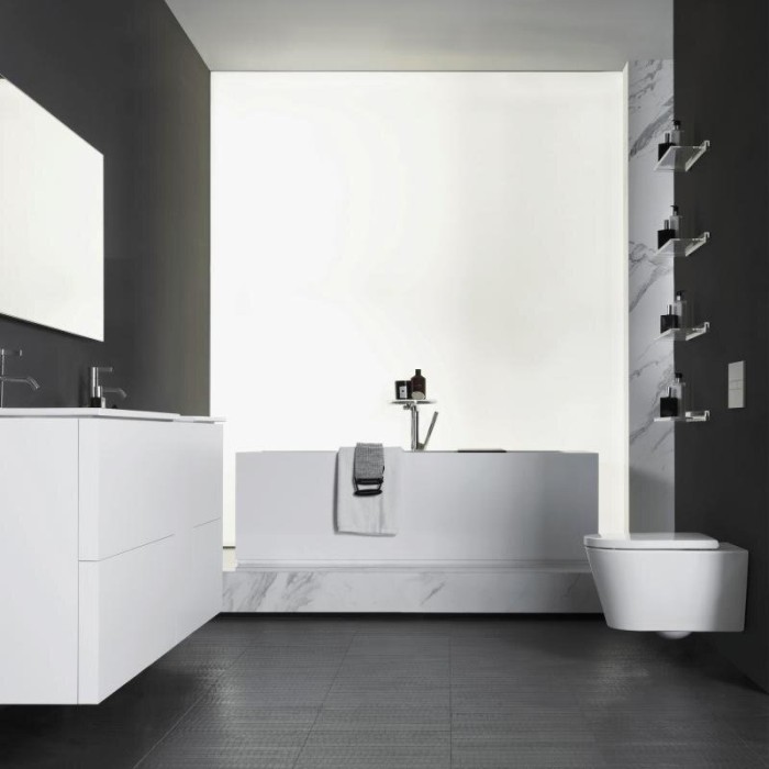 Pakabināms tualetes pods Kartell by LAUFEN Rimless ar SoftClose vāku, balta-matēta