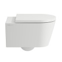 Hanging toilet Kartell by LAUFEN Rimless with SoftClose lid, white-matt