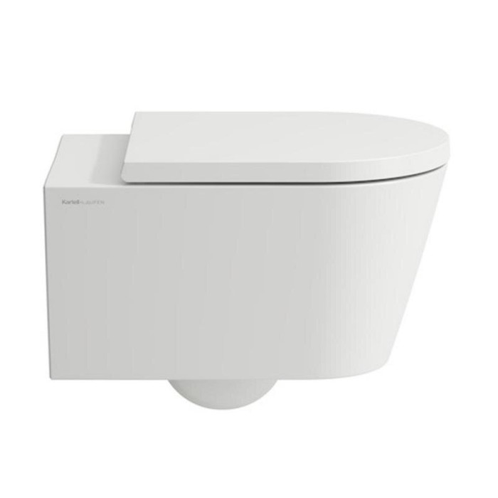 Pakabināms tualetes pods Kartell by LAUFEN Rimless ar SoftClose vāku, balta-matēta