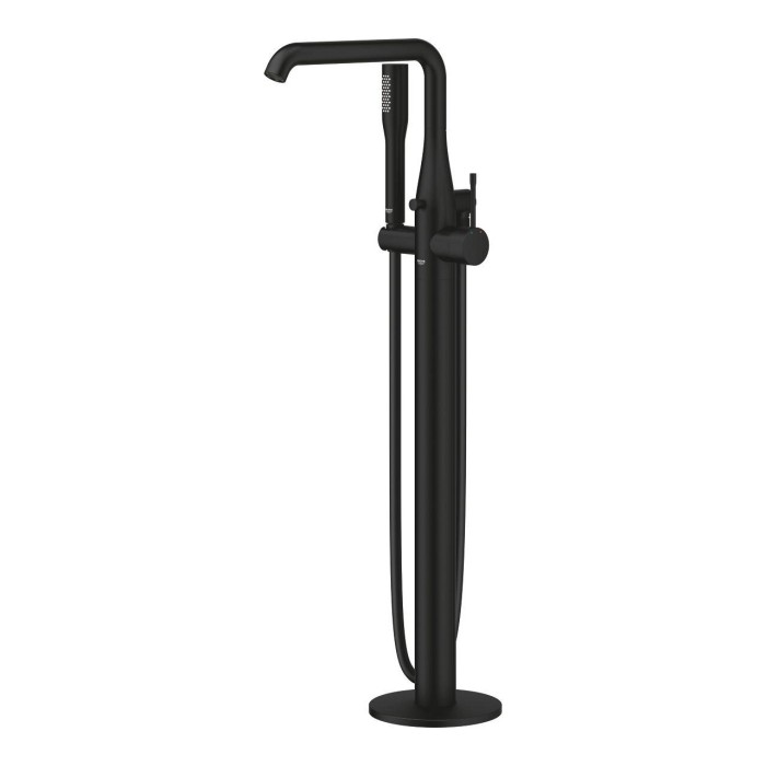 GROHE Essence floor-mounted bath mixer, phantom black, 25248KF1