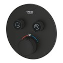 Potinkinis termostatiskais dušš maisītājs GROHE Grohtherm SmartControl 2 izejas, phantom black, 29507KF0