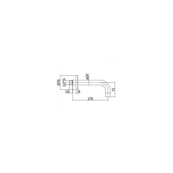 Built-in bath mixer with hand shower PAFFONI Light (brushed nickel), LIG015ST+ZDUP094ST+ZBOC139ST