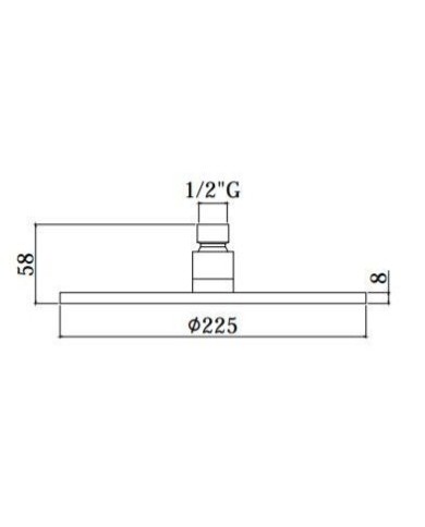Potinkinā dušas sistēma PAFFONI Light (brūnā niķeļa), LIG015ST+ZSOF034ST+ZSOF074ST+ZDUP094ST