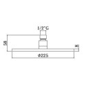 Potinkinā dušas sistēma PAFFONI Light (brūnā niķeļa), LIG015ST+ZSOF034ST+ZSOF074ST+ZDUP094ST
