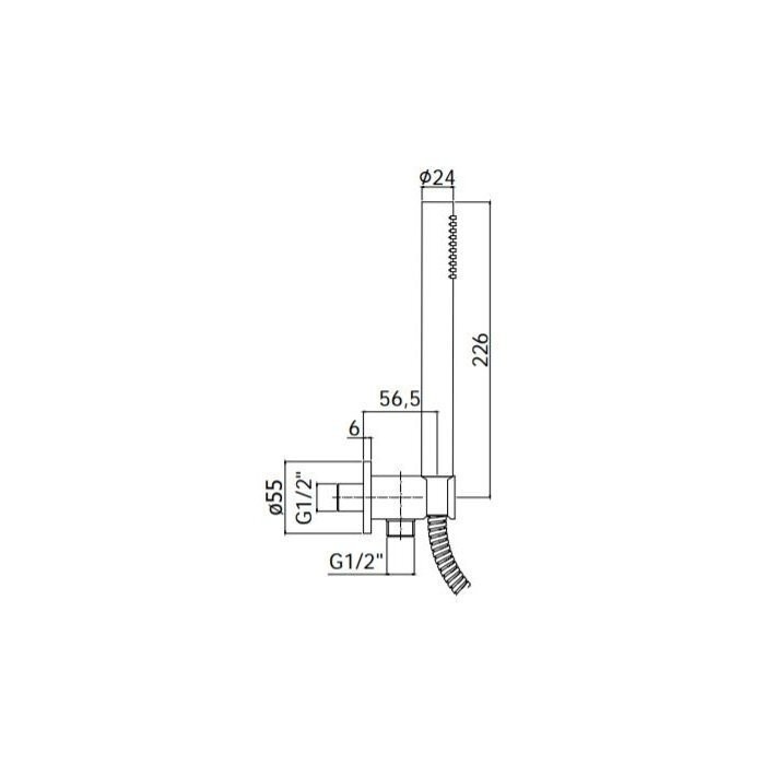 Потолочная душевая система PAFFONI Light (матовый никель), LIG015ST+ZSOF034ST+ZSOF074ST+ZDUP094ST