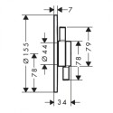 Built-in thermostatic shower set HANSGROHE Pulsify S, HANSG9-2