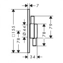 Built-in thermostatic shower set HANSGROHE Pulsify S, HANSG11