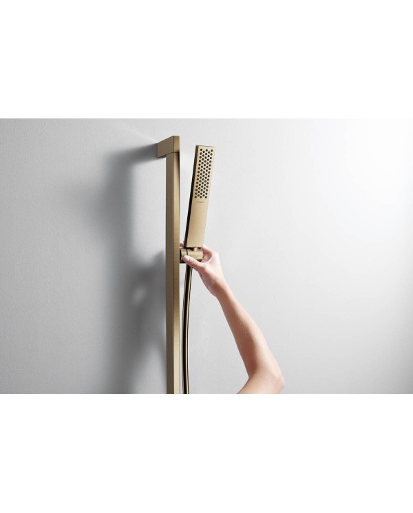 HANSGROHE Pulsify E 100 handheld shower head, 1 jet EcoSmart+, brushed bronze, 24321140