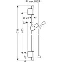 Dušas stenda komplekti HANSGROHE Unica S Puro 65, 28632990