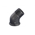 Elkoņa leņķis GRODITZER FITTINGS (A.L.) 3/4"" v/išor. - 45°, Melna