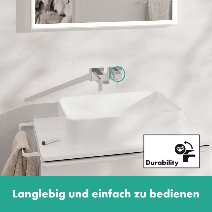 Встраиваемый смеситель для раковины HANSGROHE Tecturis E 230 мм EcoSmart+, 73051000