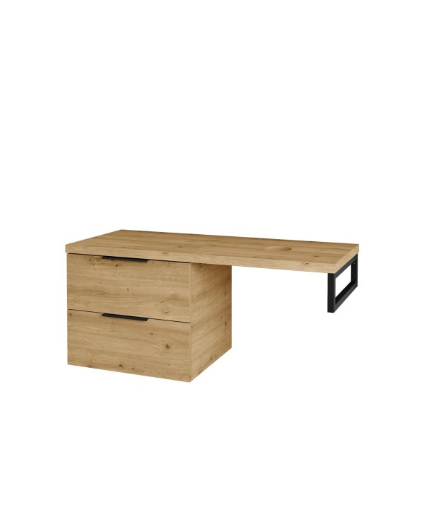 Karināma skapītis ar virsmu izlietnei EU 1200 x 500 mm, koka plūksna