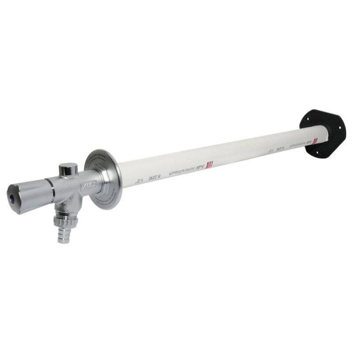 Frost-free outdoor tap with extension kit KEMPER Frosti XL for wall thicknesses of 150 / 780 mm, 5780501500+5780000200