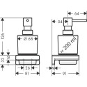 Holder with soap dispensers HANSGROHE AddStoris, 41745700