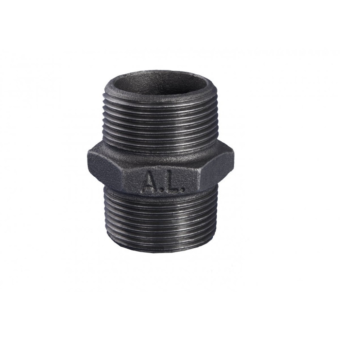 Savienojums GRODITZER FITTINGS (A.L.) 1 1/4"" i/i, melns
