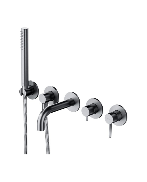 Potinkinis 5 daļu vannas jaucējkrānu komplekts OMNIRES Y, izlieces garums 17.5 cm, Y1237/1SNI