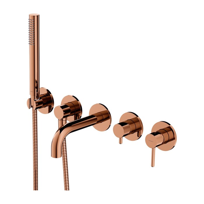 Potinkinis 5 daļu vannas maisītāja komplekts OMNIRES Y, izlieces garums 17.5 cm, Y1237/1SCP