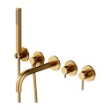 Iebūvēts 5 daļu vannas jaucēja komplekts OMNIRES Y, izlieces garums 22-23 cm, Y1237/1GLB