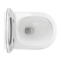 Подвесной унитаз OMNIRES Ottawa Compact Rimless с мягким закрыванием крышки, OTTAWAMWBP
