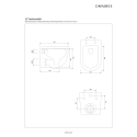 Hanging toilet OMNIRES Ottawa Compact Rimless with soft-closing seat, OTTAWAMWBP