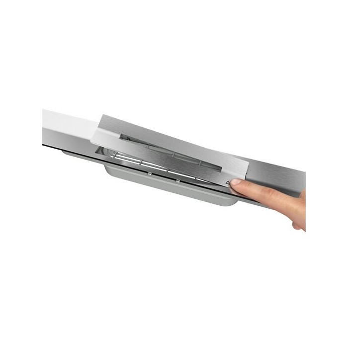 ACO ShowerDrain S shower channel set with Plate grates and trap (4 in 1) (Choice of lengths)