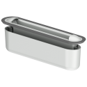 Dušo notekas komplekts ACO ShowerDrain S ar melnām matētām Plate restēm un noteku (4 in 1)