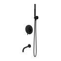 Built-in bath-shower mixer set OMNIRES Y, spout length 21 cm, SYSYW01BL