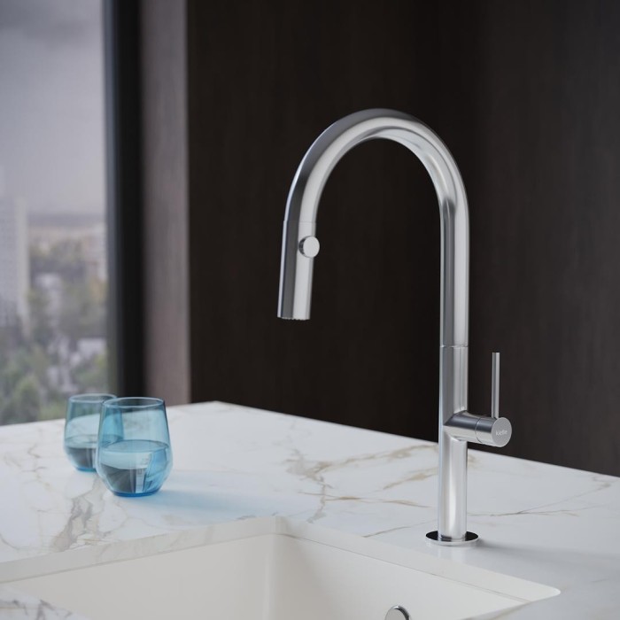 Kitchennis (izlietne) maisītājs ar izvelkamu šļūteni EU 1 jet, EU1578