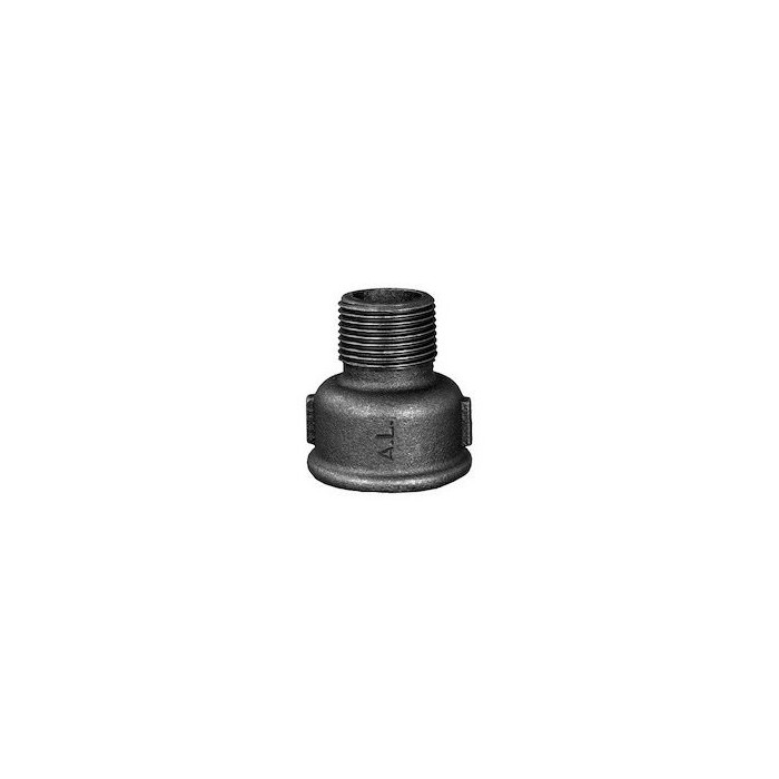 Соединение квадратное GRODITZER FITTINGS (A.L.) 1 1/2"" x 1"" в/наруж., черное