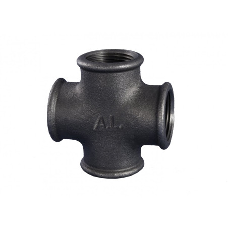Четырехугольный фитинг GRODITZER (A.L.) 1/2"", черный