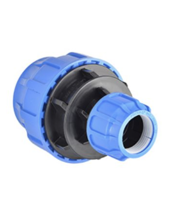 Plastic screw-on reduced fitting for PE pipe PIMTAS 50 x 40, EX70001608