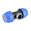 Plastic threaded tee for PE pipe PIMTAS 63 x 1 1/4" middle x 63, EX70002314M