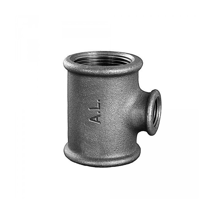 Trišakis redukuots ketinis GRODITZER FITTINGS (A.L.) 2"" x 1"" x 2"", melns