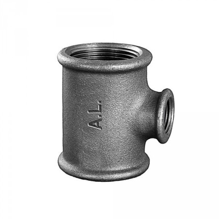 Trišakis redukuots ketinis GRODITZER FITTINGS (A.L.) 3"" x 2 1/2"" x 3"", melns