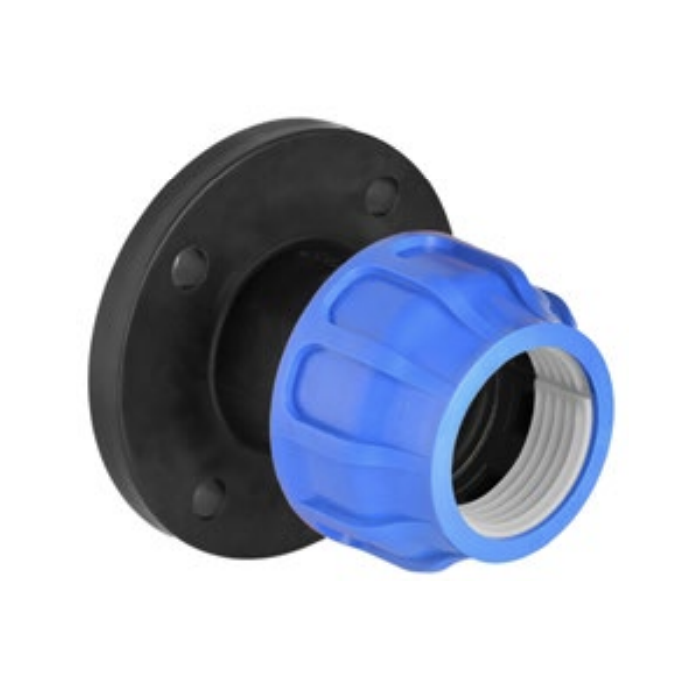 Plastic screw connection with flange for PE pipe PIMTAS 90 x 3" A, EX70002505