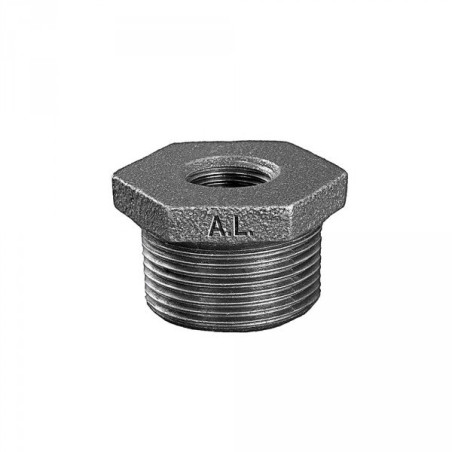 Редукционная АРМАТУРА (A.L.) 1 1/2"" x 1/2"", черная