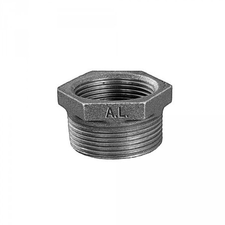 Reduktors GRODITZER FITTINGS (A.L.) 1 1/2"" x 1 1/4"", melns
