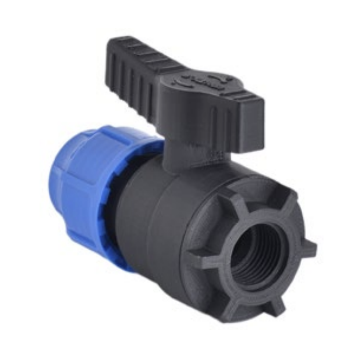 Пластиковый зажимной клапан для ПЭ трубы PIMTAS 90 x 2 1/2" средний, EX234400902