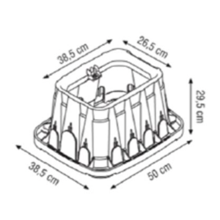 Revision box for closing valve PIMTAS 12" Standard, EX70003500