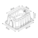 Revīzijas kaste slēgventilim PIMTAS 16" Maxi Jumbo, EX70003502