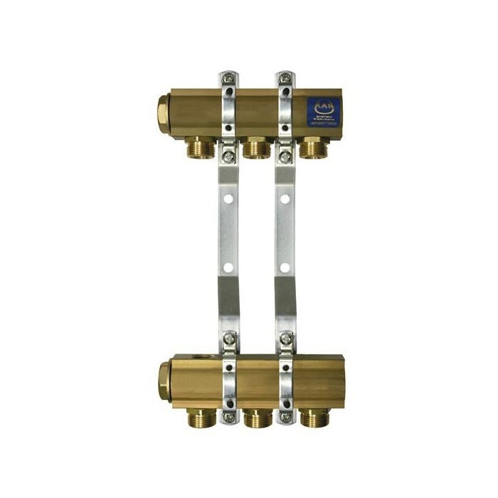 Collector for radiator heating with nipples KAN-therm 4 rings