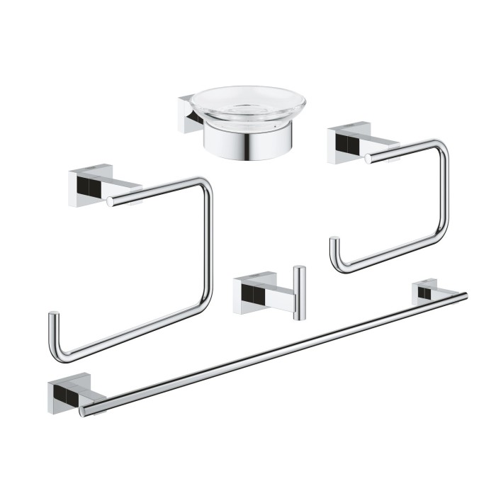 GROHE Essentials Cube 5 in 1 Accessory Set, 40758001