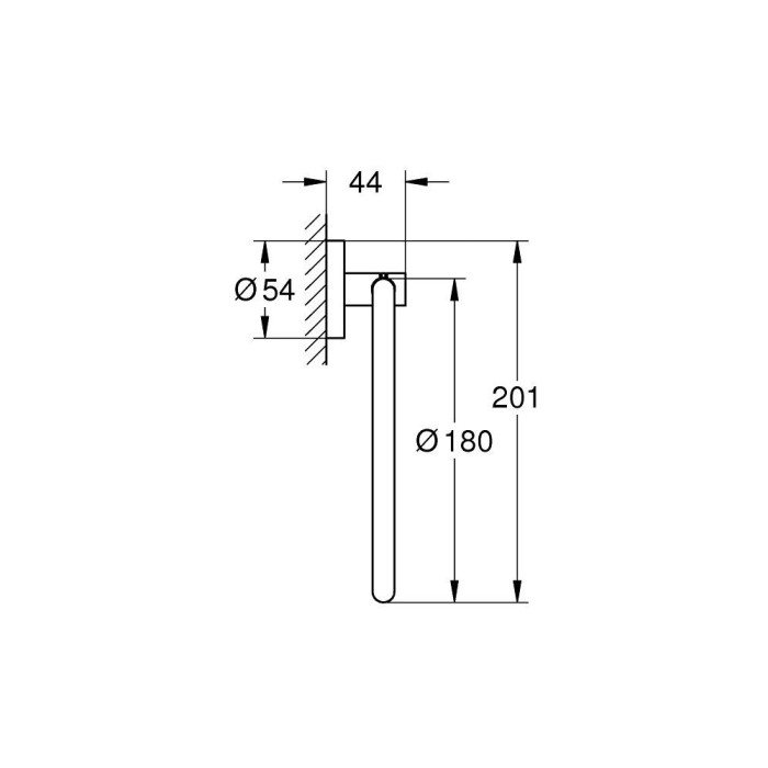 Tualetes papīra turētājs GROHE Essentials, 40365DC1