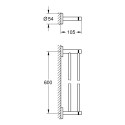 Держатель для двух полотенец GROHE Essentials, 40802001