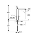Maisītājs izlietnei GROHE Eurocube Joy 250 mm, 23661000