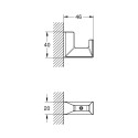 Kabliņš dvielim GROHE Selection Cube, 40782000