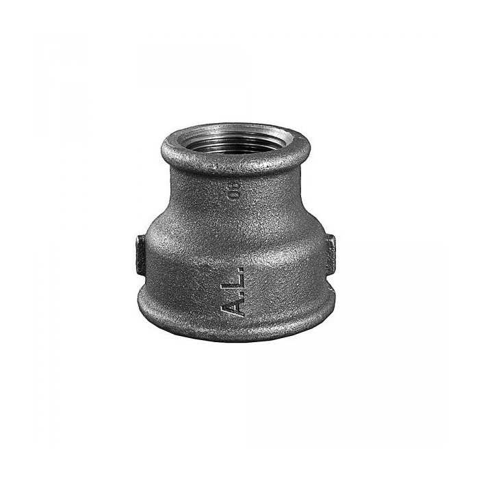 Mova samazināta GRODITZER FITTINGS (A.L.) 3"" x 2"" v/v, melna